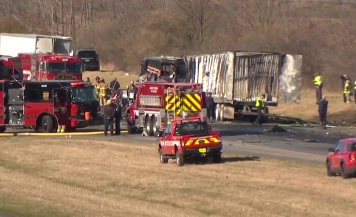 At least 6 dead after Ohio chain-reaction crash involving a bus carrying students
